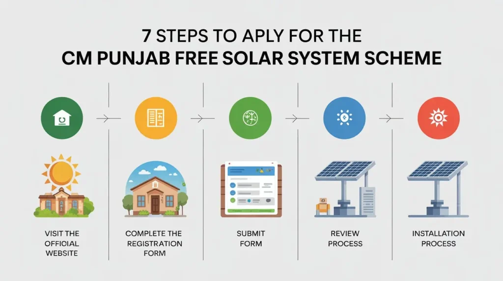steps to apply cm punjab solar scheme 1