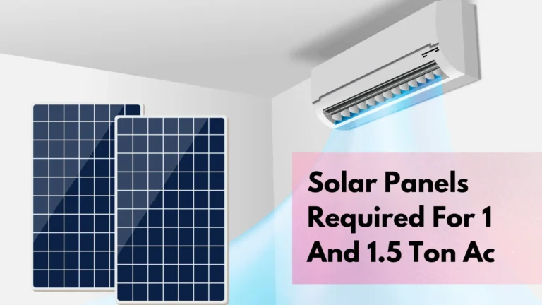 solar panels required for 1 and 1.5 ton ac image