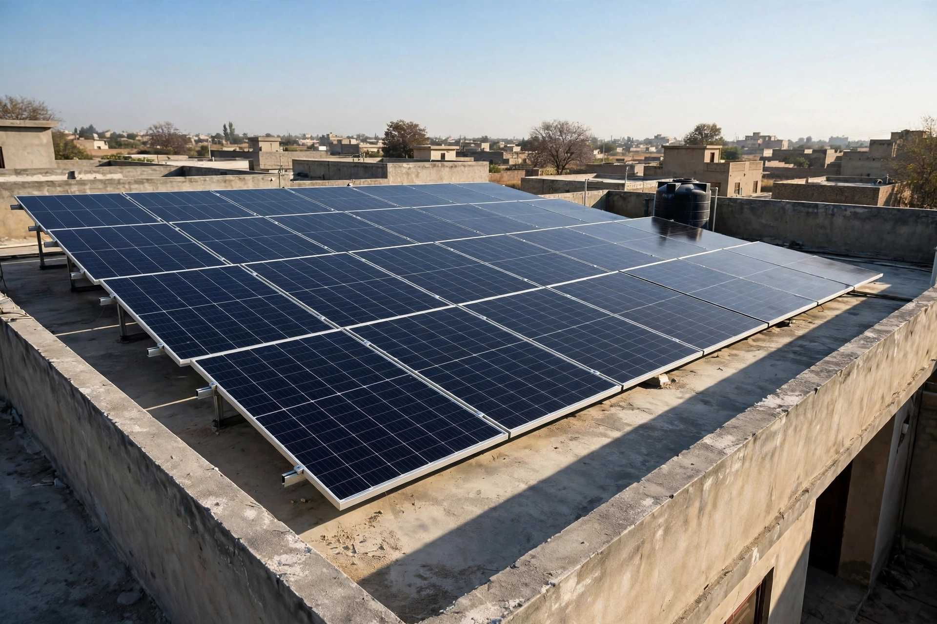 580W Solar Panel Price in Pakistan Today 1 580 watt solar panels installed on a house rooftop in Pakistan