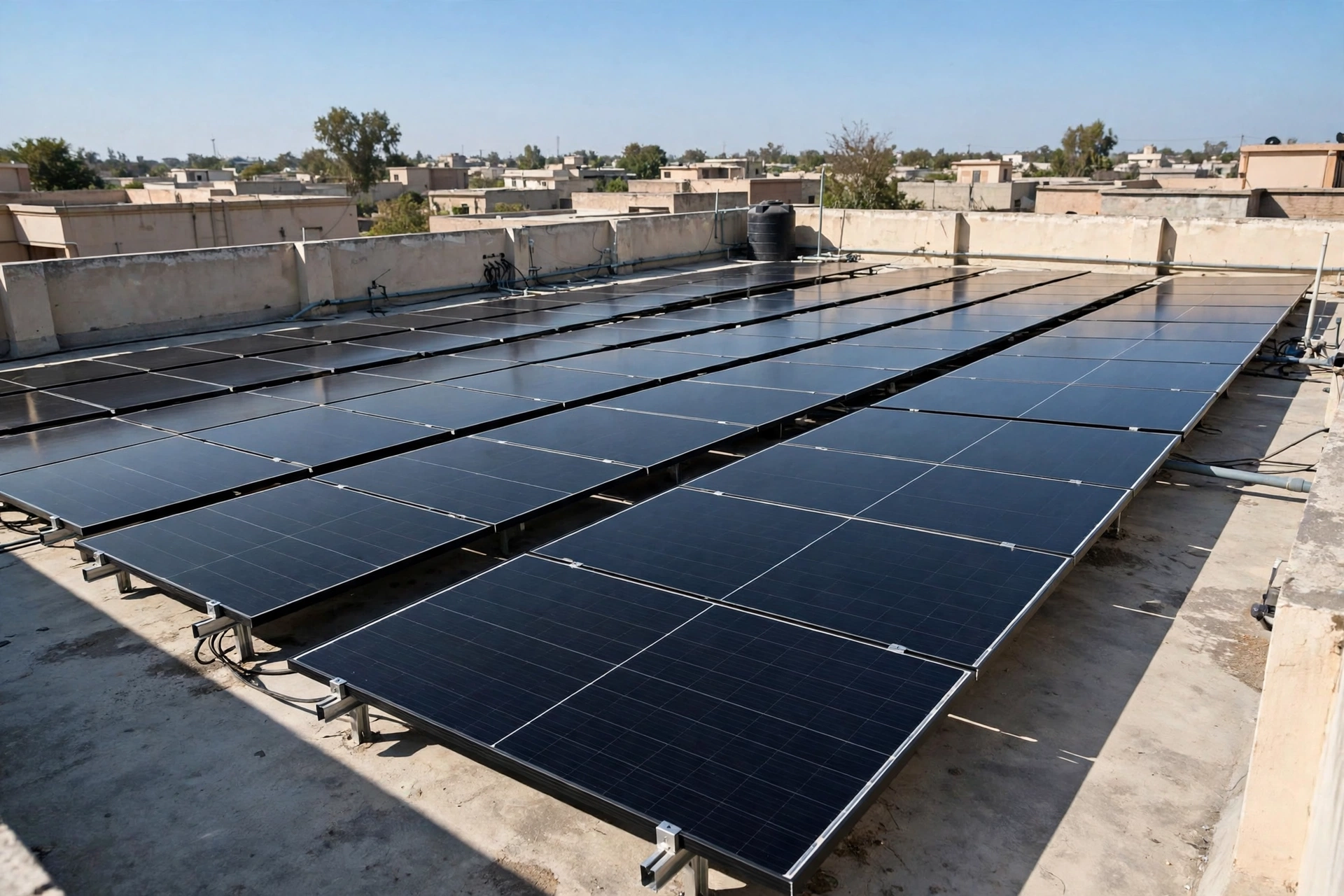 585W Solar Panel Price in Pakistan Today 1 585 watt solar panels installed on a house rooftop in Pakistan